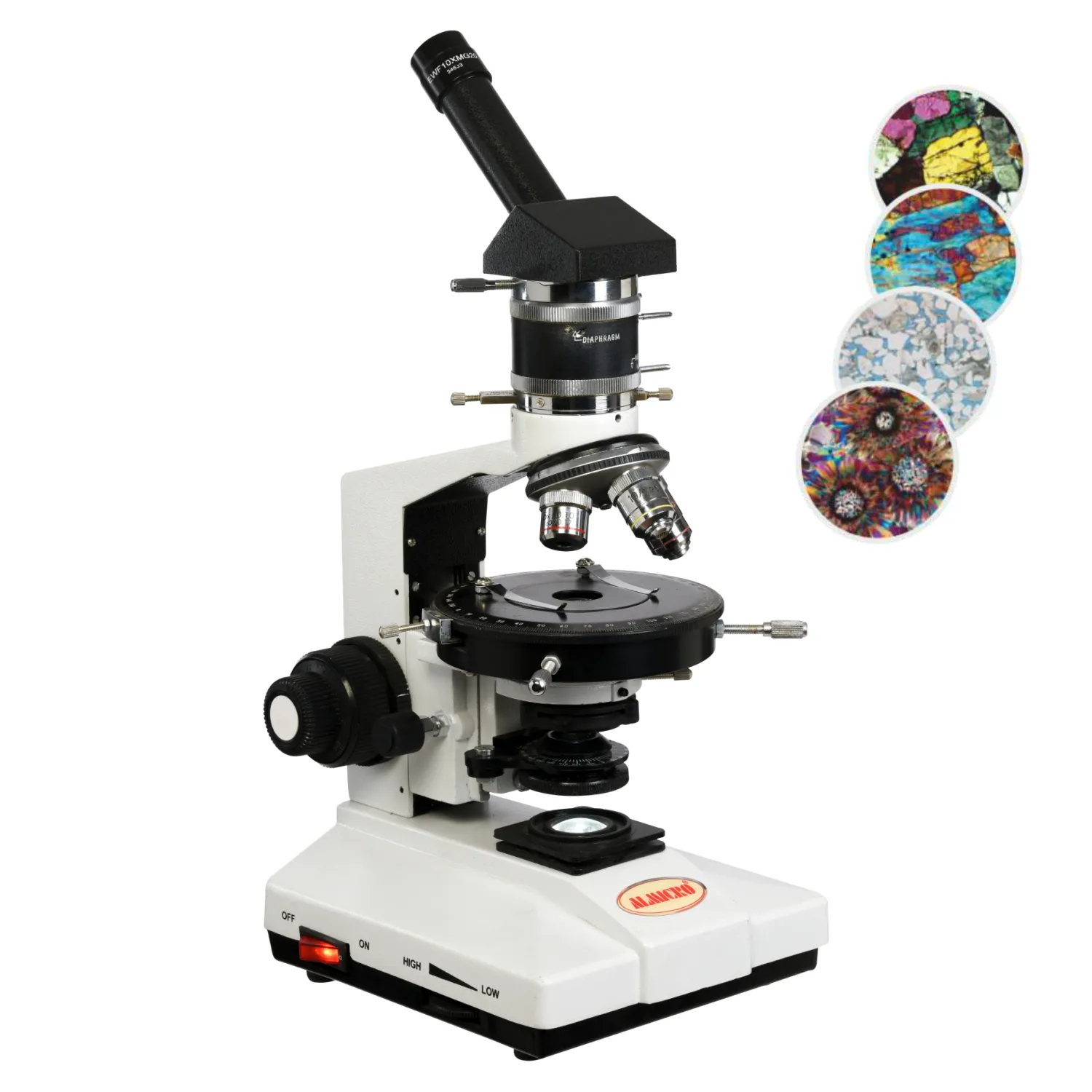 Inclined Monocular Polarising Microscope